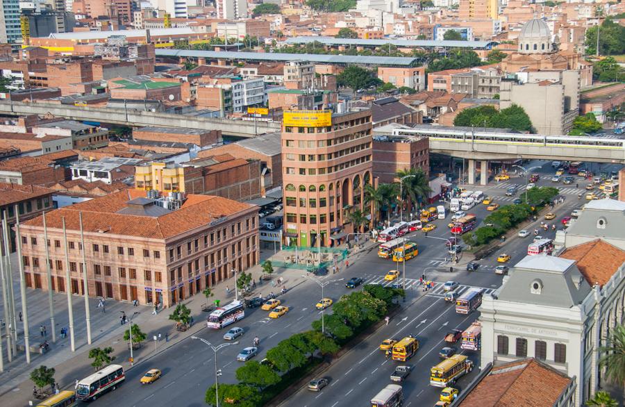 Panoramica de la ciudad de Medellin, Antioquia, Co...