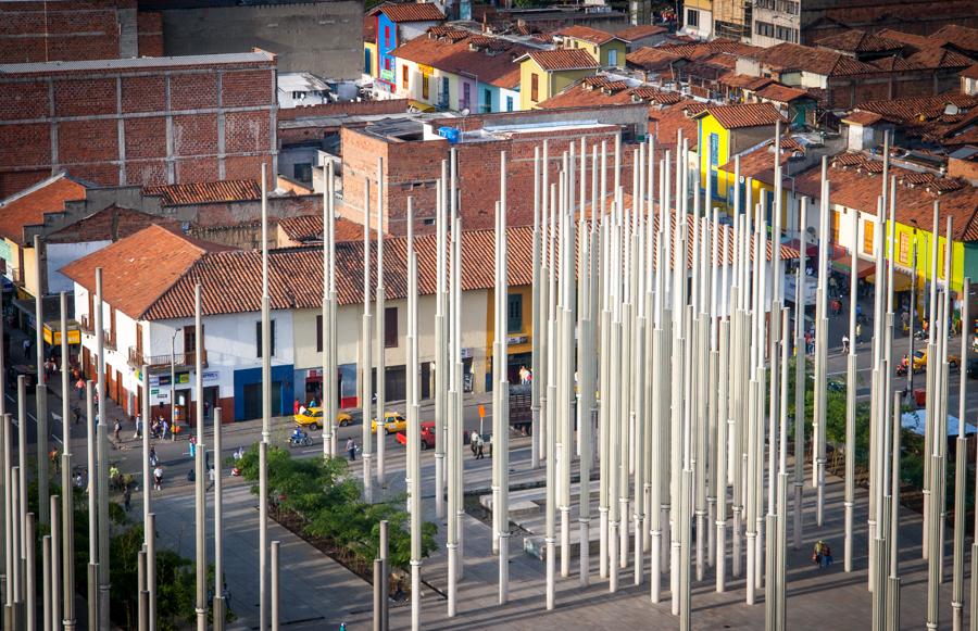 Parque de las Luces en Medellin, Antioquia, Colomb...