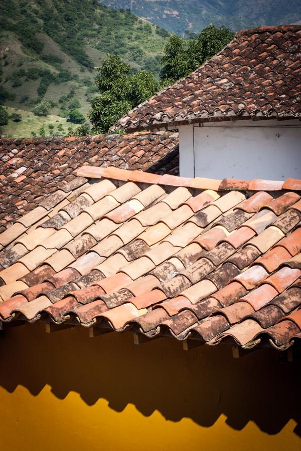 Tejados en Santa Fe de Antioquia, Colombia