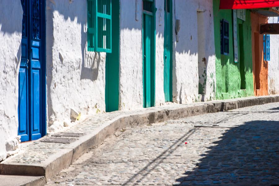 Calle en Santa Fe de Antioquia, Colombia