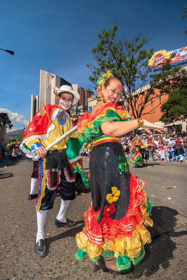 Bailarines tipicos, Feria de Flores, Medellin, Ant...