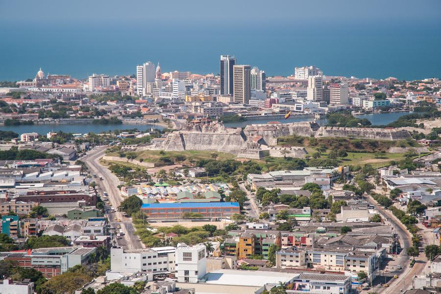 Panoramica de la Ciudad de Cartagena, Bolivar, Col...