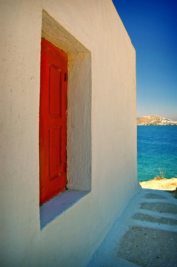 Ventana en Mikonos, Cicladas, Grecia, Atenas, Euro...