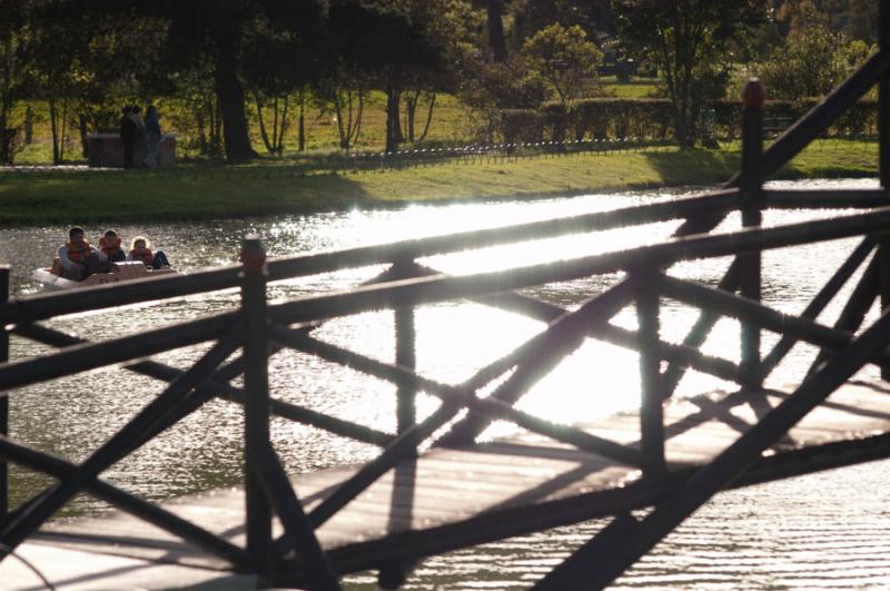 Lago del Parque Simon Bolivar, Bogota, Cundinamarc...