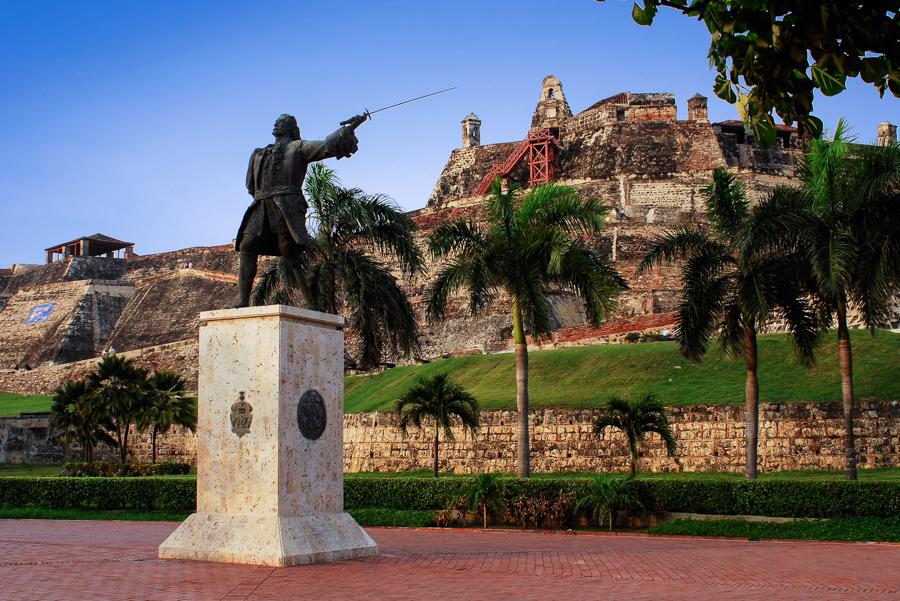 Castillo de San Felipe en Cartagena, Bolivar, Colo...