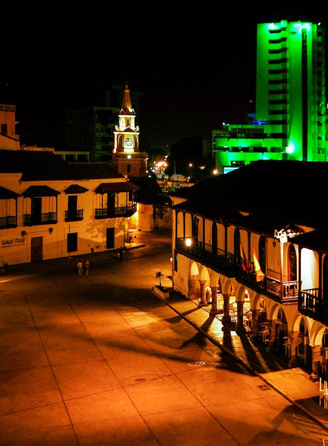 Plaza de la Aduana en Cartagena, Bolivar, Colombia