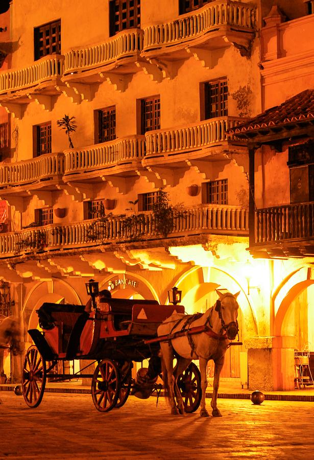 Plaza de los Coches en Cartagena, Bolivar, Colombi...