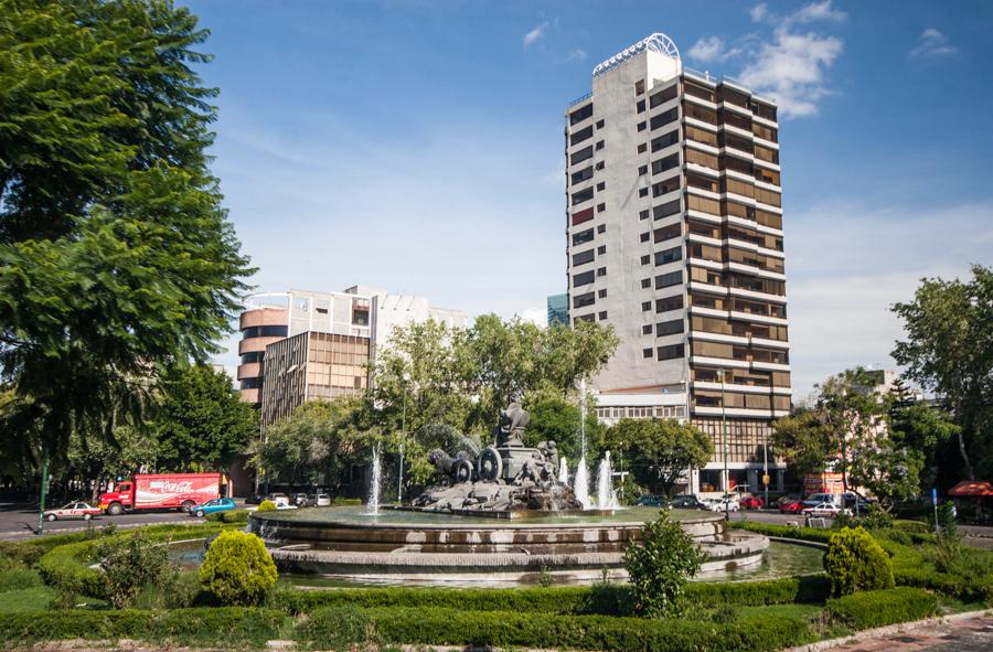 Fuente en Distrito Federal, Mexico, America Centra...