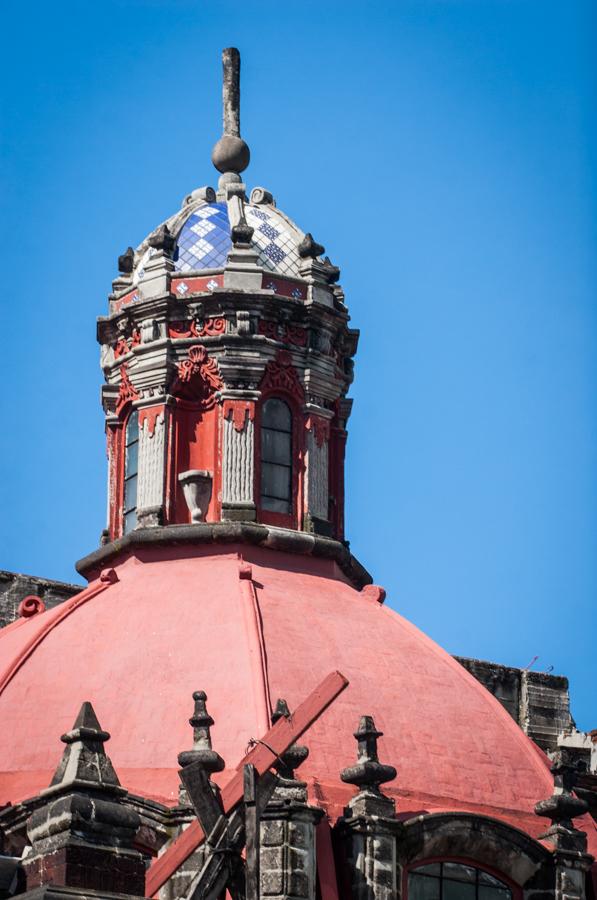 Detalle de un Cupula, Distrito Federal, Mexico, Am...