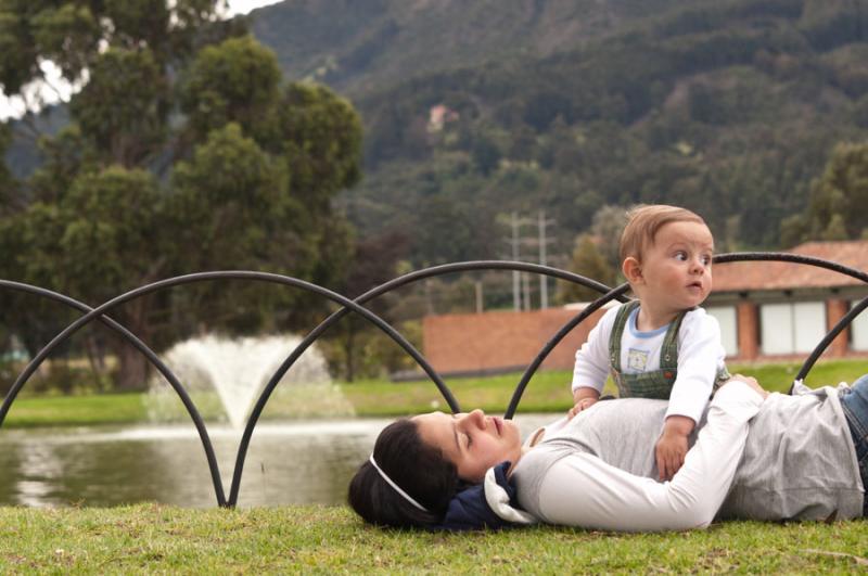 Madre e Hijo, Parque Metropolitano Simon Bolivar, ...