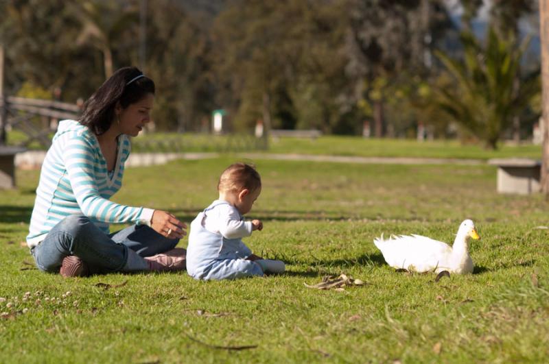 Madre e Hijo, Parque Metropolitano Simon Bolivar, ...