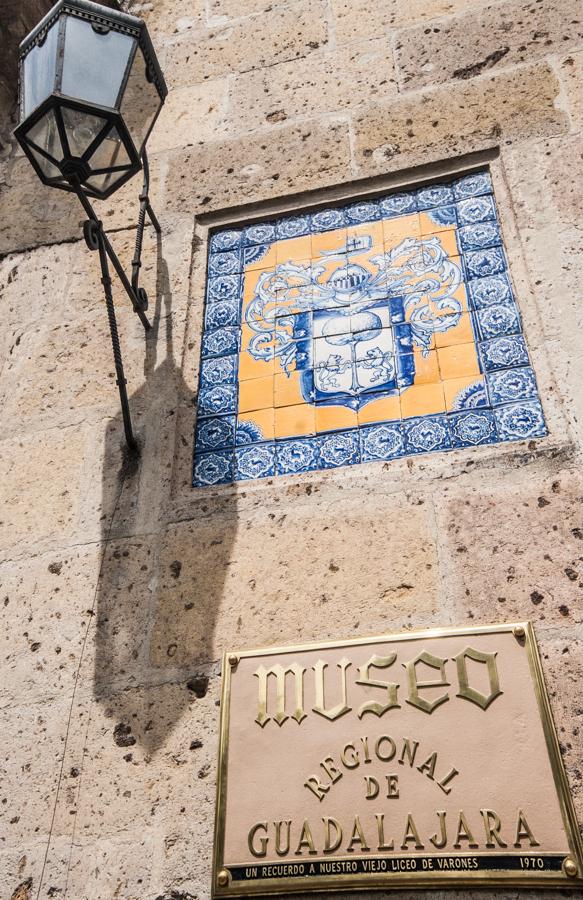 Placa del Museo Regional, Guadalajara, Mexico, Cen...