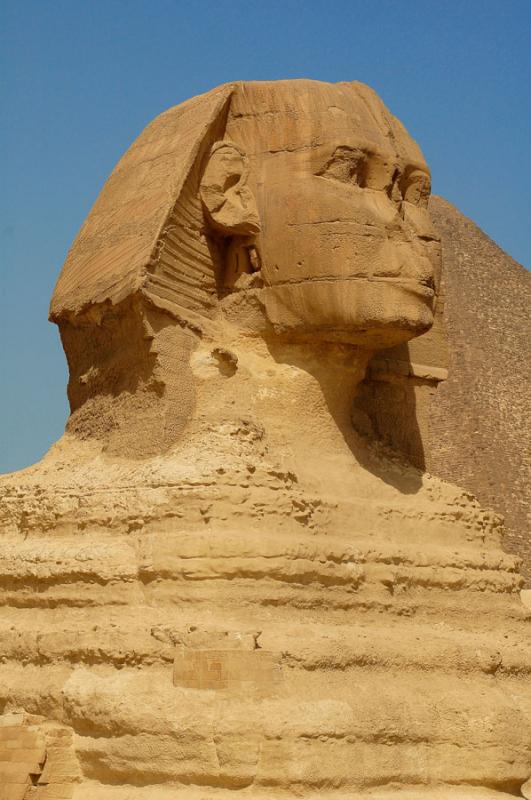 Gran Piramide de Giza y Esfinge, Egipto, El Cairo,...