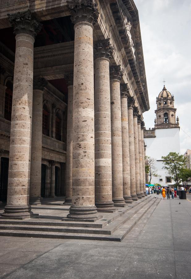 Columnas del Teatro Degollado, Guadalajara, Mexico...