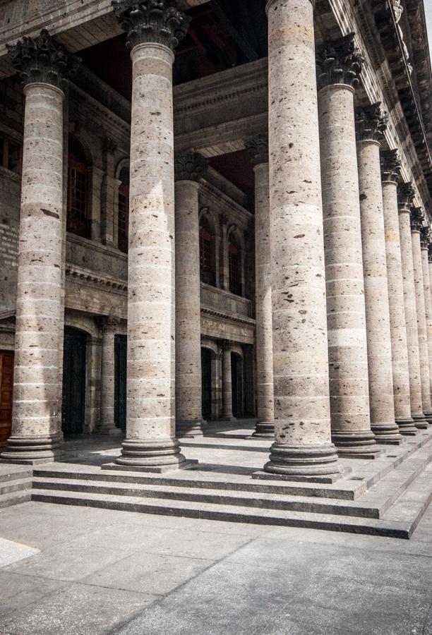 Columnas del Teatro Degollado, Guadalajara, Mexico...