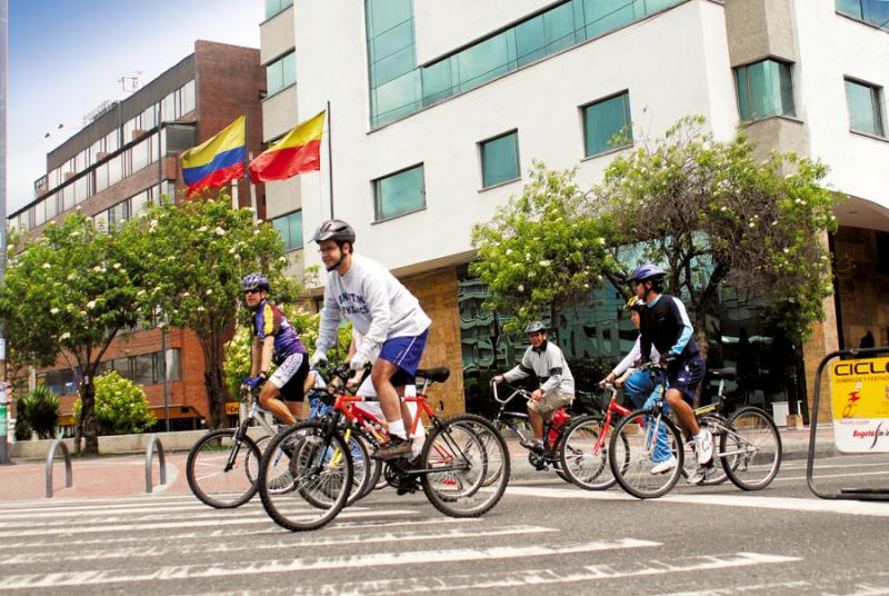 Ciclovia en la Ciudad de Bogota, Cundinamarca, Col...