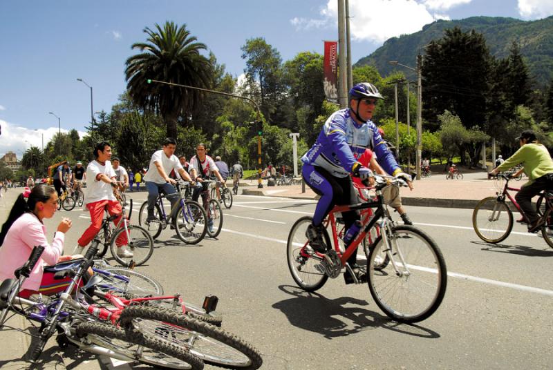 Ciclovia en la Ciudad de Bogota, Cundinamarca, Col...