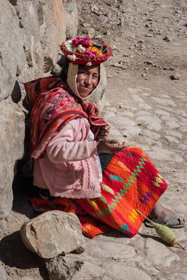 Indegena Ollantaytambo en la Provincia de Urubamba...