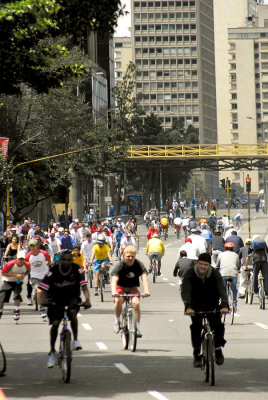 Ciclovia en la Ciudad de Bogota, Cundinamarca, Col...