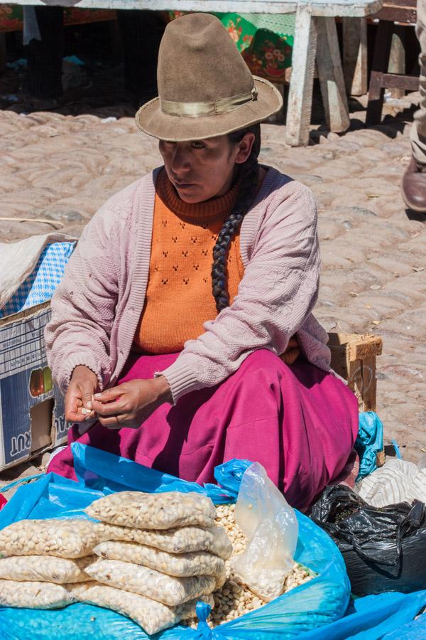 Mercado Indio Piscac, Valle Sagrado, Peru