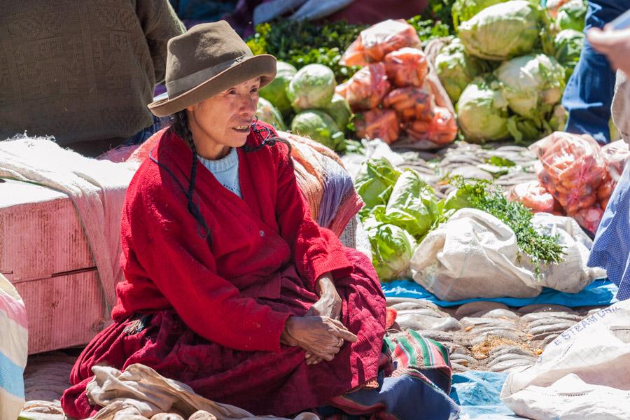 Mercado Indio Piscac Valle Sagrado Peru