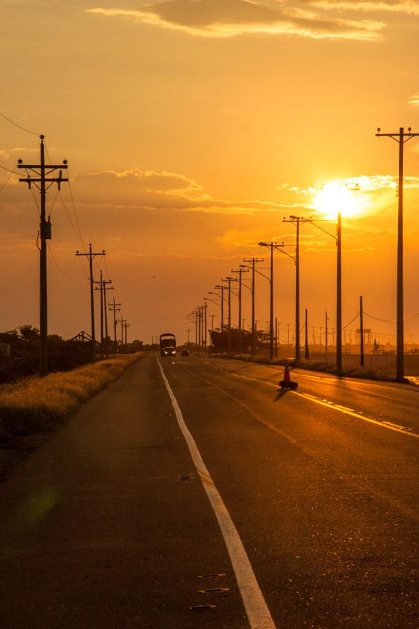 Atardecer Carretera Cienaga Santa Marta, Magdalena...