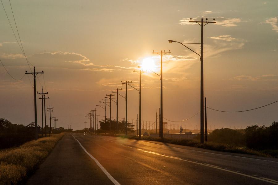 Atardecer Carretera Cienaga Santa Marta, Magdalena...