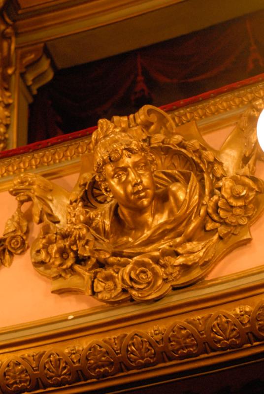 Ornamentacion del Plafon, Teatro Cristobal Colon, ...