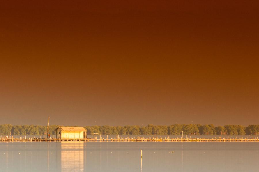 Palafito en Cienaga Magdalena, Colombia