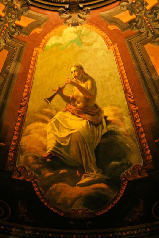 Fresco del Teatro Cristobal Colon, Bogota, Cundina...