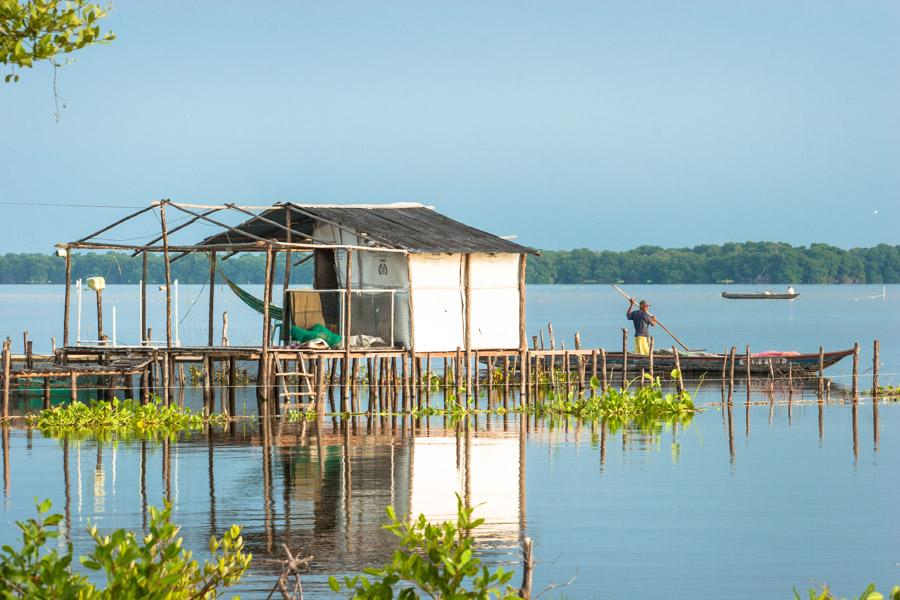 Palafito en Cienaga Magdalena, Colombia