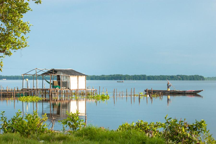 Palafito en Cienaga Magdalena, Colombia