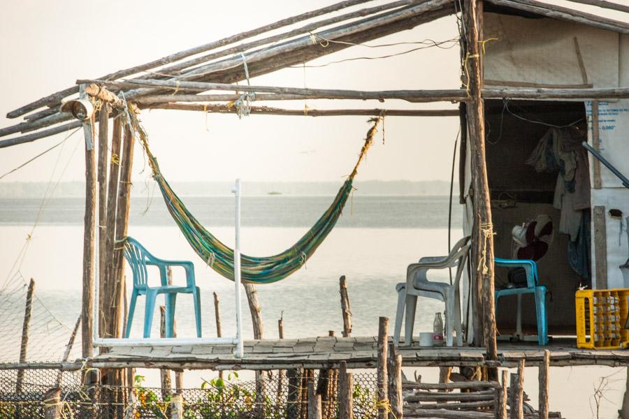 Palafito en Cienaga Magdalena, Colombia