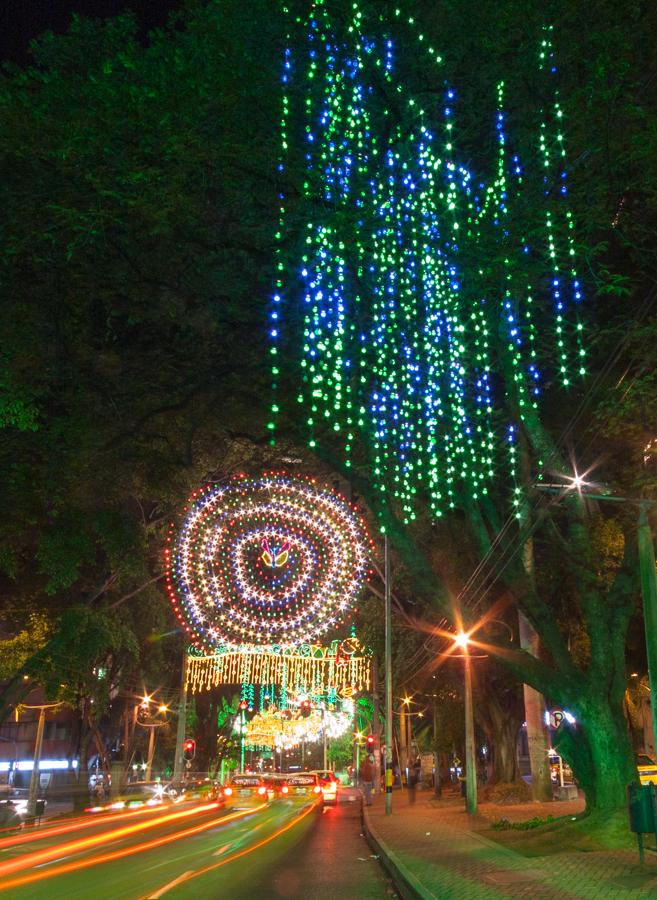 Alumbrados de Navidad, Avenida la Playa, Medellin,...