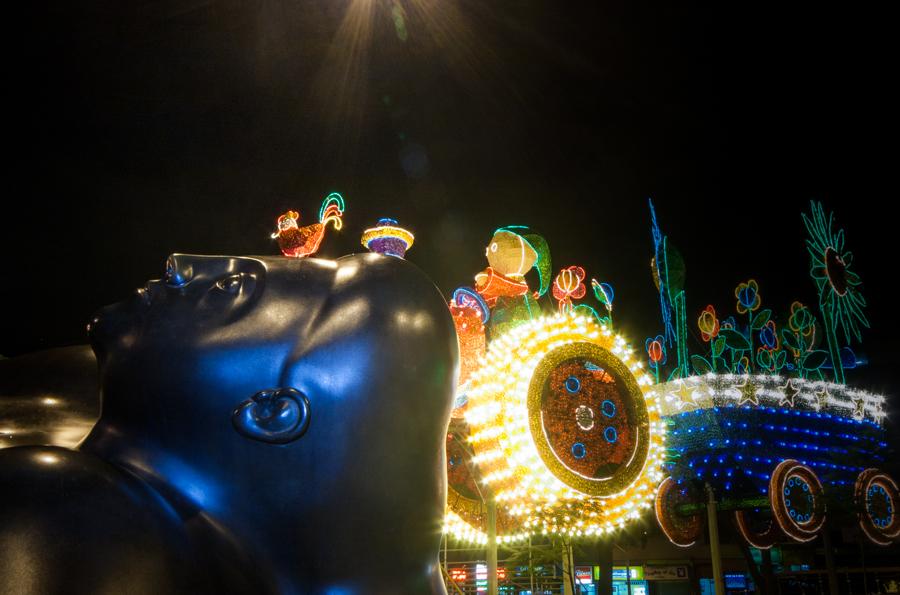 Alumbrados de Navidad, Plaza Botero, Medellin, Ant...