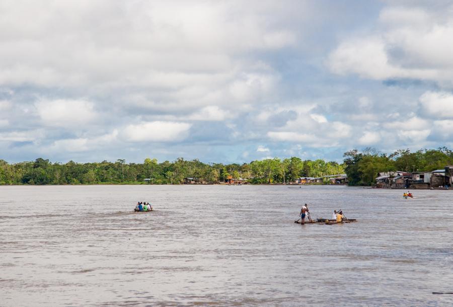 Pescadores en el Rio Atrato, Quibdo, Choco, Colomb...