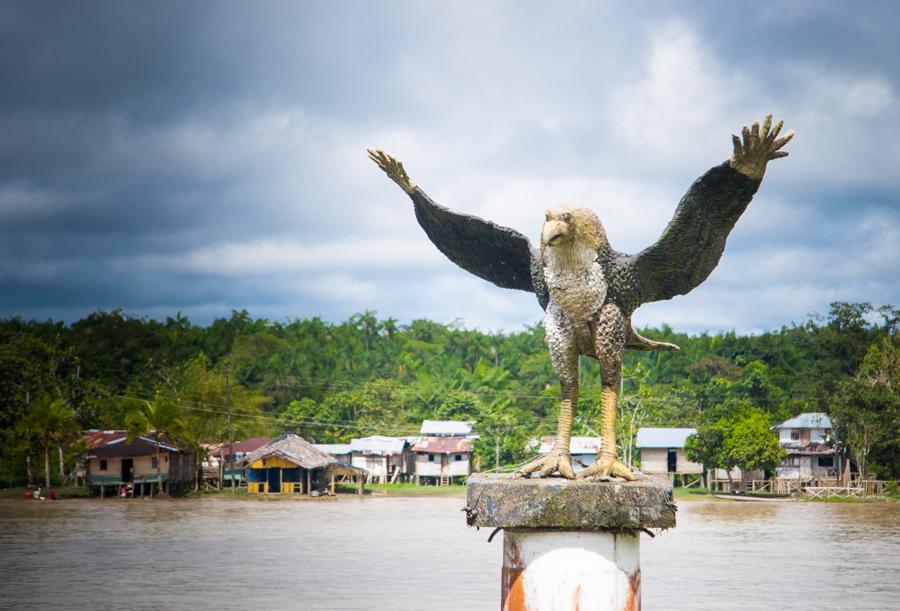 Escultura del Aguila en Quibdo, Choco, Colombia