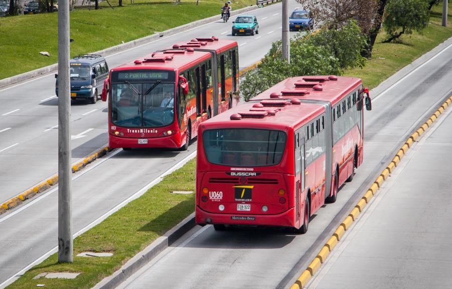 Transmilenio en la Ciudad de Bogota, Cundinamarca,...