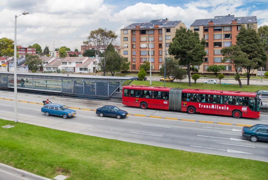 Transmilenio en la Ciudad de Bogota, Cundinamarca,...