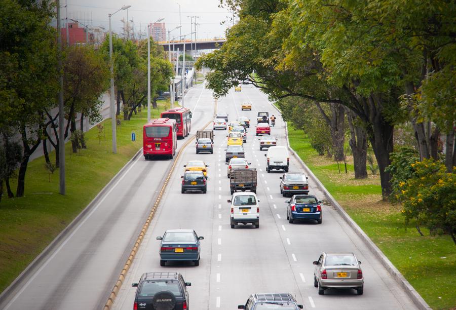 Transmilenio en la Ciudad de Bogota, Cundinamarca,...