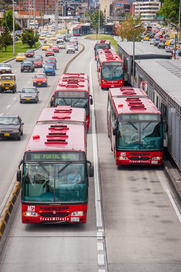 Transmilenio en la Ciudad de Bogota, Cundinamarca,...