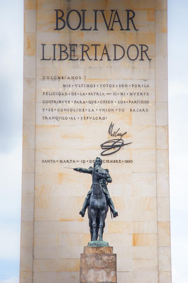 Monumento Bolivar Libertador, Bogota, Cundinamarca...