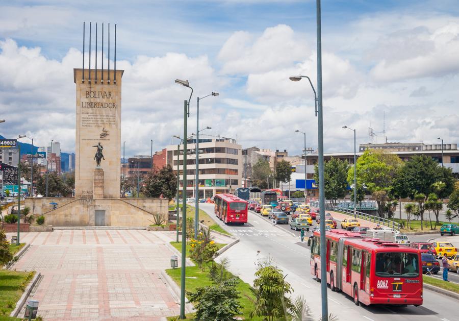 Monumento Bolivar Libertador, Bogota, Cundinamarca...