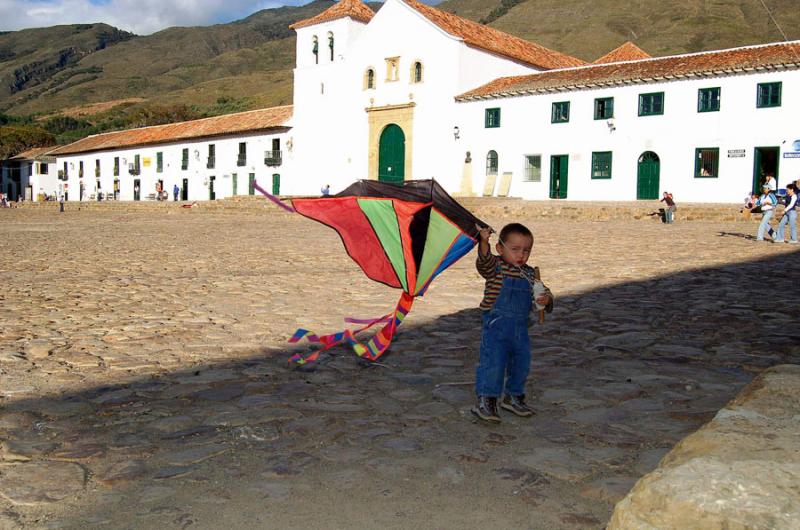 Plaza Principal de Villa de Leyva, Boyaca, Colombi...