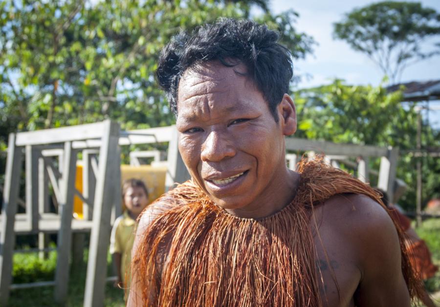 Hombre de la Comunidad Yagua, Amazonas, Leticia, C...