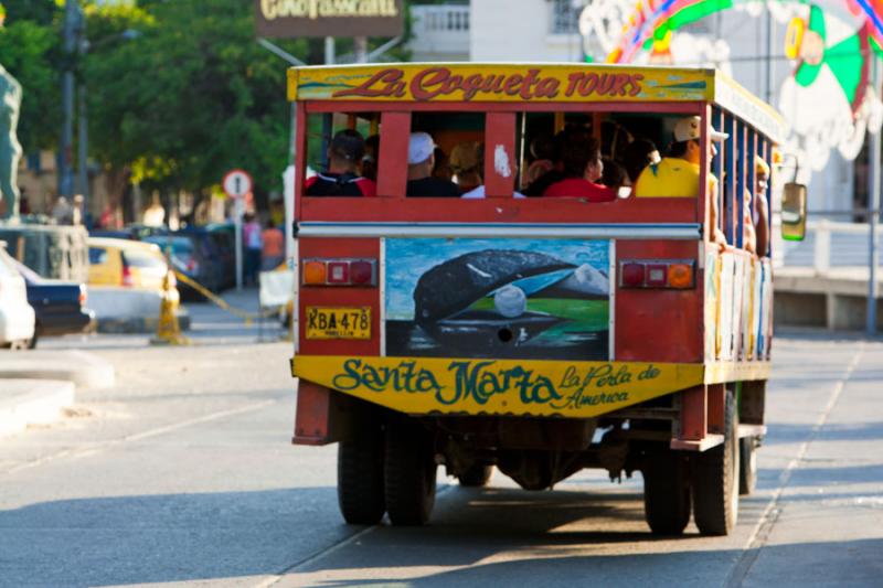 Chiva en la Ciudad de Santa Marta, Magdalena, Colo...