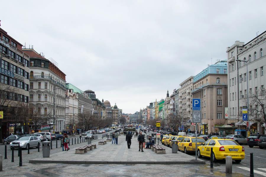 Plaza de Wenceslao, Praga, Republica Checa, Europa...