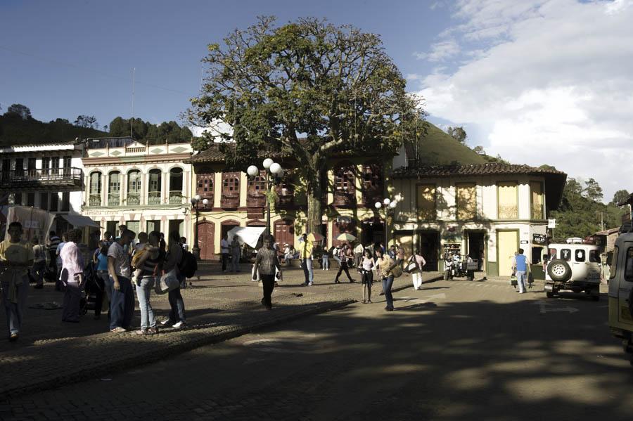 Parque Principal De Jerico, Jerico, Antioquia, Col...