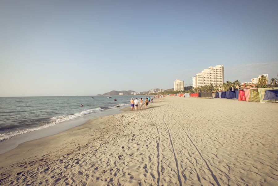 Playa Bello Horizonte, Santa Marta, Magdalena, Col...