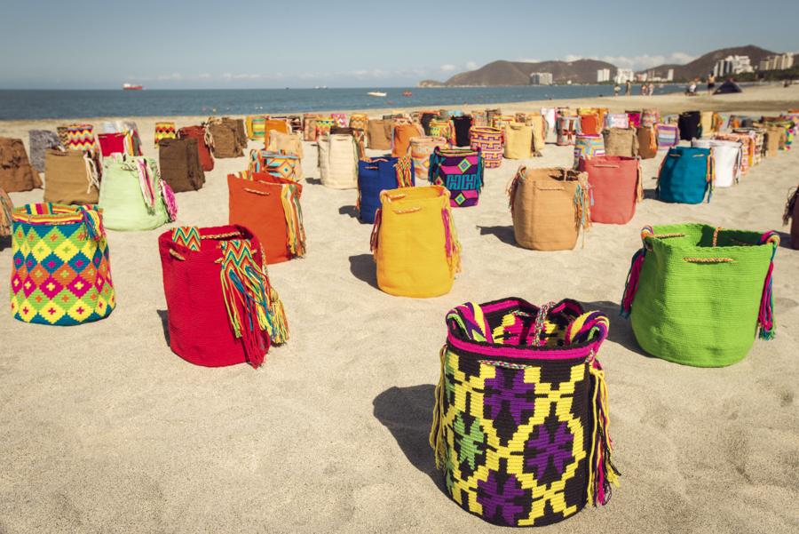 Mochilas Wayuu, Playa Bello Horizonte, Santa Marta...